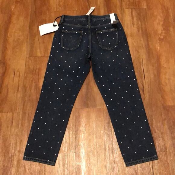 Current/Elliott Cropped Slim Studded Jeans Size 26 - Picture 3 of 5